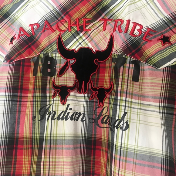 Indian Lands Men's Casual Button-Down Long Sleeves Shirt - Picture 4 of 9